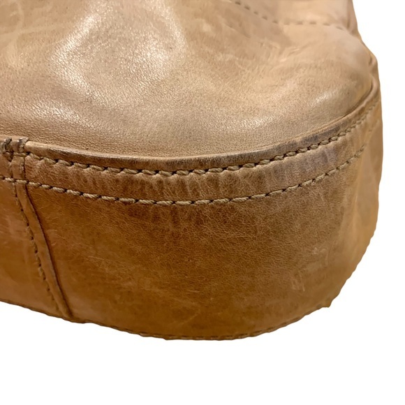 Frye Tan Melissa Leather‎ Distressed Hobo Shoulder Bag - Picture 5 of 16